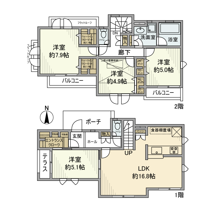 回田町戸建 間取り