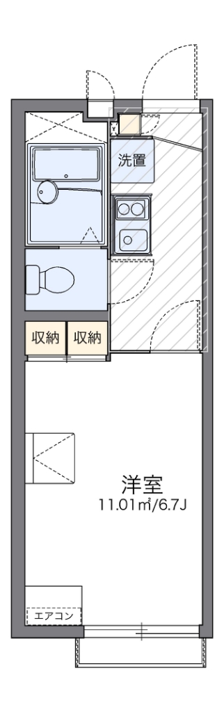 レオパレスクレスト 間取り