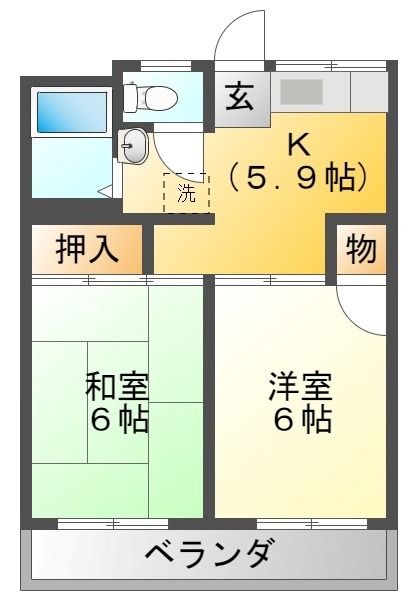 コーポサンレイ 間取り