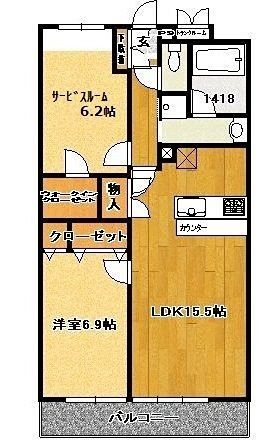 ラフィネS国分寺 間取り