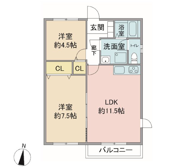エスポワールいずみ  間取り