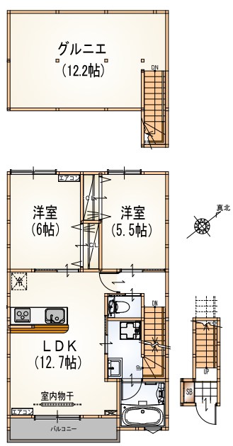 アルマコート万願寺 間取り