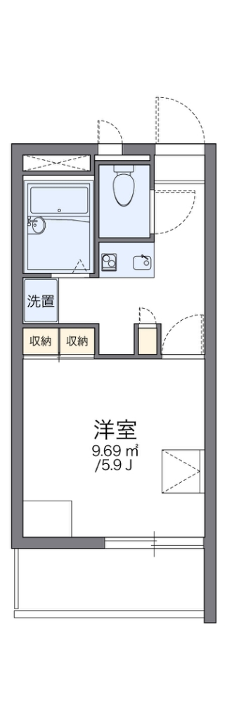 レオパレスシェル都Ⅱ 間取り