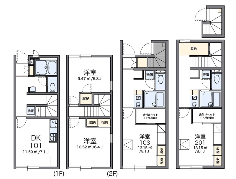 レオパレスカスターノ 間取り