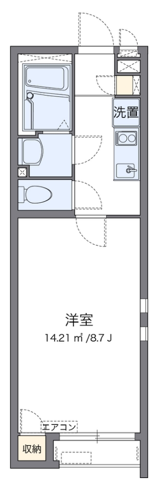 クレイノＮＩＳＨＩＧＡＩⅣ 間取り
