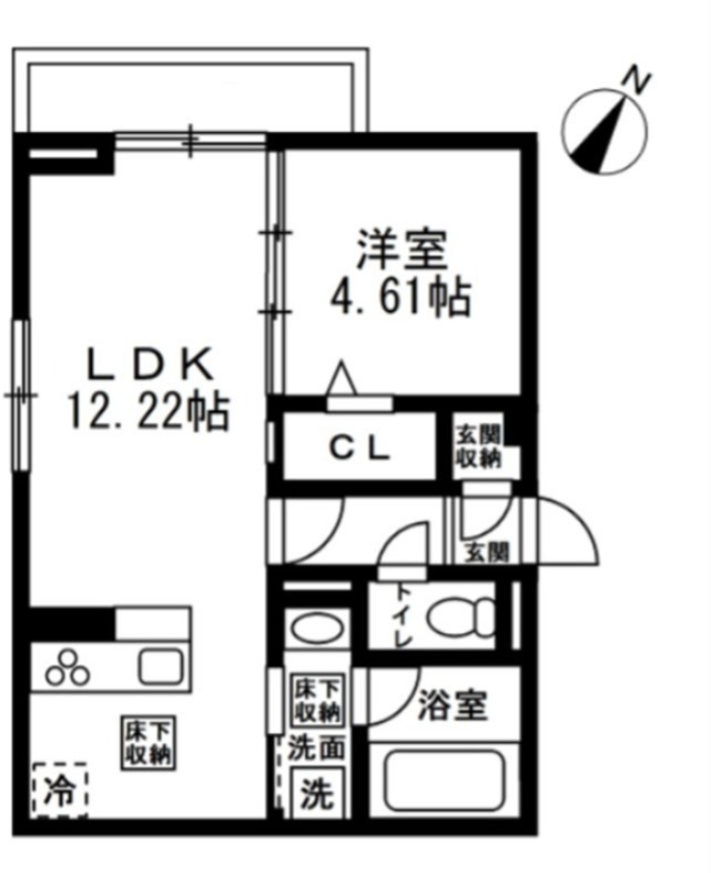 (仮)国立市谷保4丁目PJ　新築共同住宅A棟 間取り