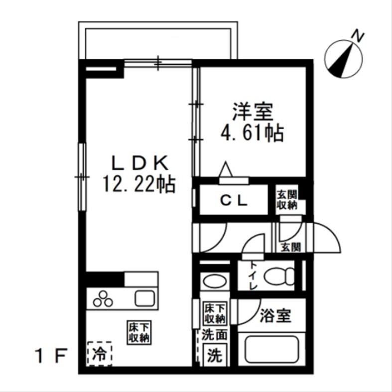 (仮)国立市谷保4丁目PJ　新築共同住宅A棟 間取り