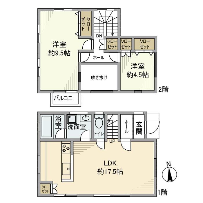 小川西町戸建 間取り