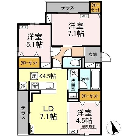 D-ROOM分梅 間取り