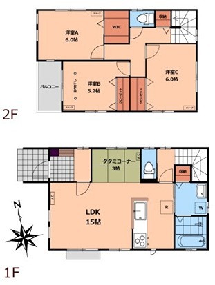 並木町3丁目戸建賃貸住宅  間取り