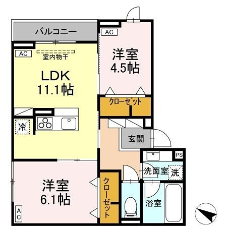 Asset-Court錦町2 間取り