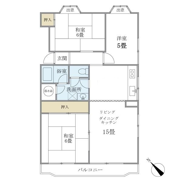 コーポ栗林 間取り