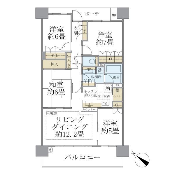Ｂｒｉｌｌｉａ多摩センター 間取り