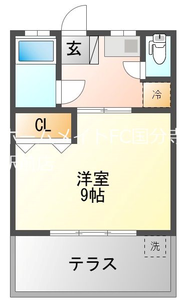 コーポヤジマ1号棟 間取り