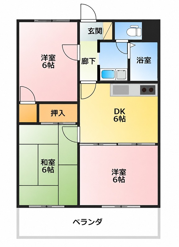 石上マンションＢ館 間取り