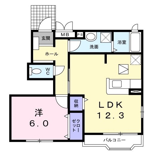 メゾン　ド　リベラ 間取り