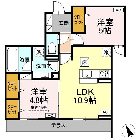 フルーリア国分寺 間取り