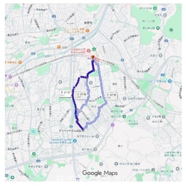 グリーンハイム瓜生 地図（共通）