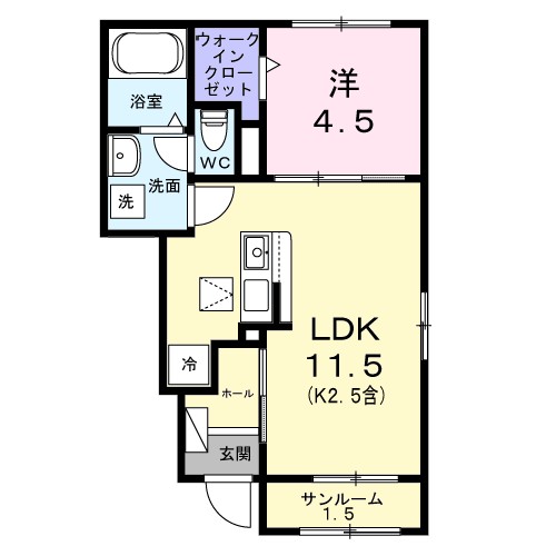 ヴィラ・グレイスⅡ 間取り