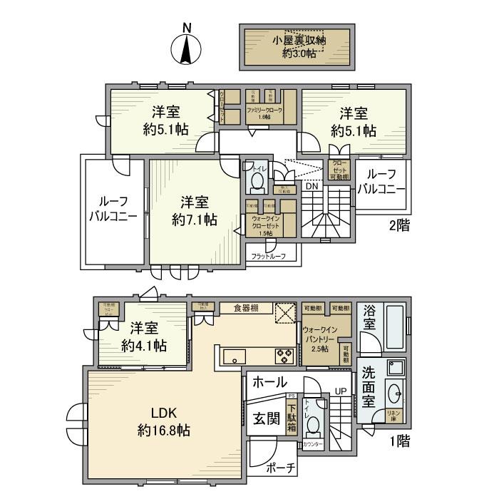 美堀町戸建 間取り