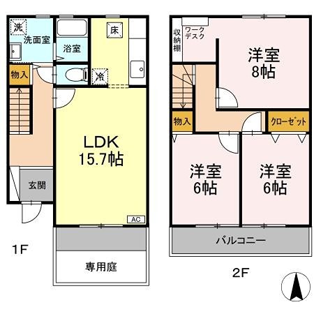 サニーサイド3  間取り