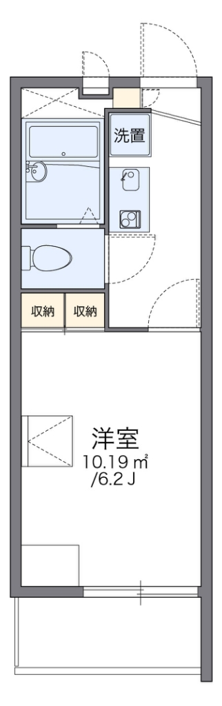 レオパレスレオパオラ 間取り