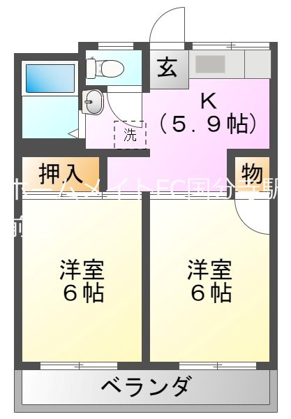 コーポサンレイ 間取り