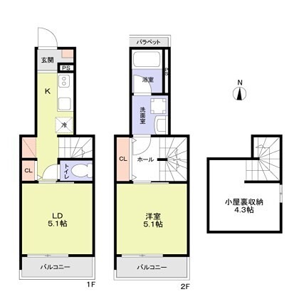 WoodCrest国立Residence 間取り