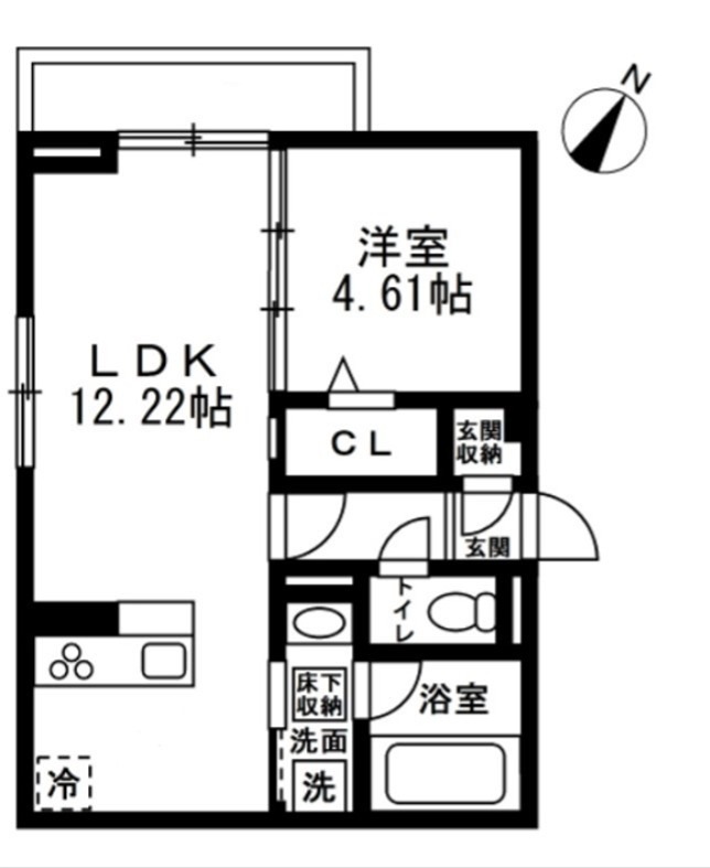 (仮)国立市谷保4丁目PJ　新築共同住宅A棟 間取り
