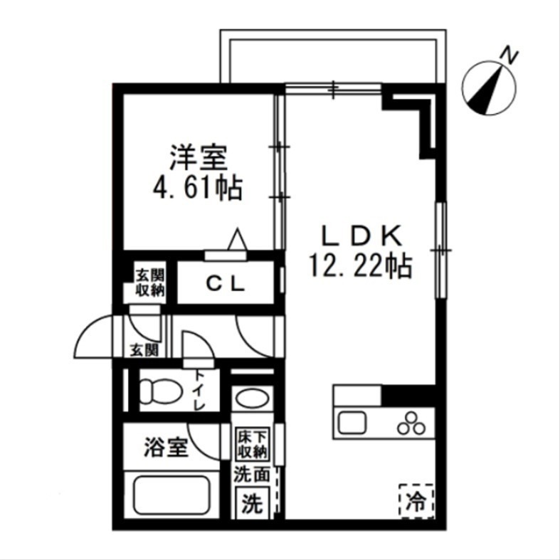 (仮)国立市谷保4丁目PJ　新築共同住宅A棟 間取り