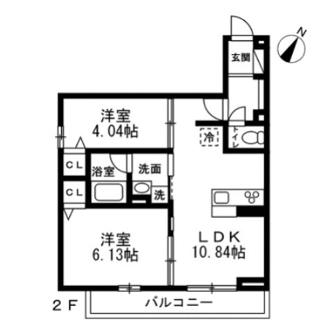 (仮)国立市谷保4丁目PJ　新築共同住宅A棟 間取り