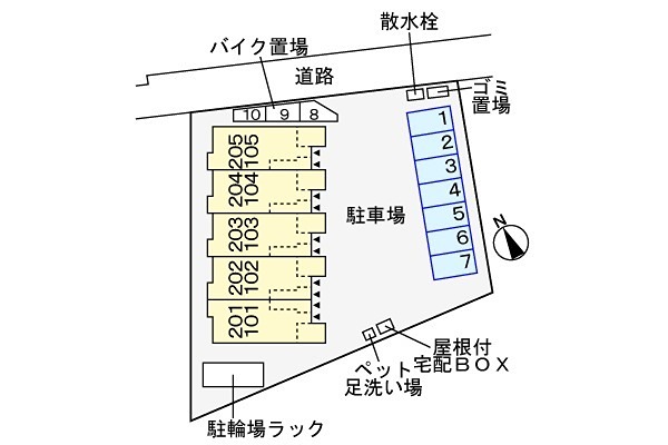 ボヌールアンジュ 駐車場