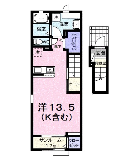 パフュームⅠ 間取り
