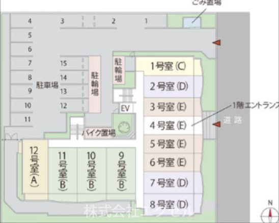 クーチャ万願寺 駐車場