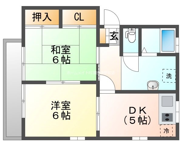 シティハイムエクレール国立 間取り