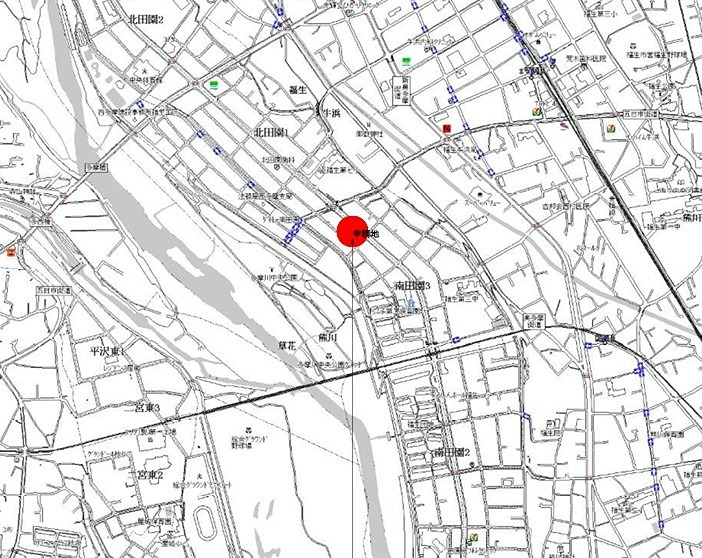 グランソフィア南田園 地図（共通）