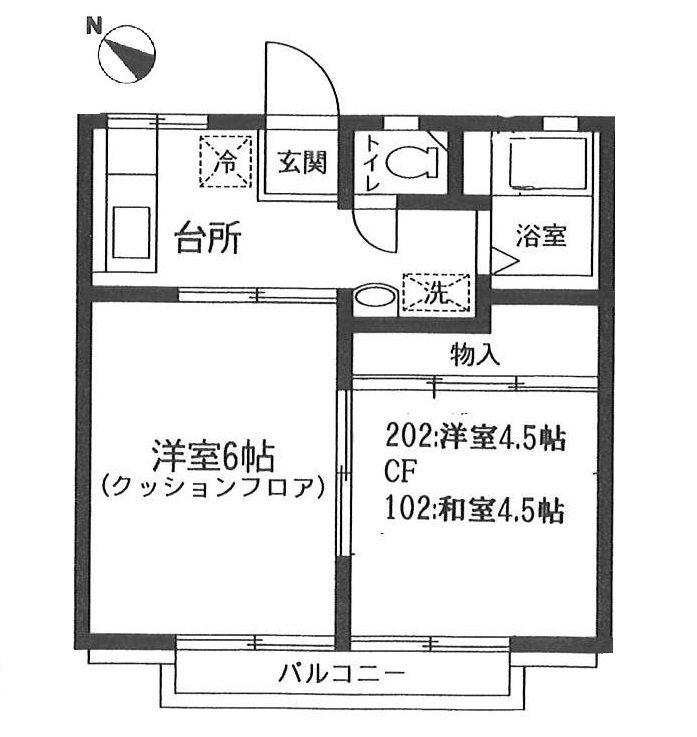 カーサ萩山 間取り