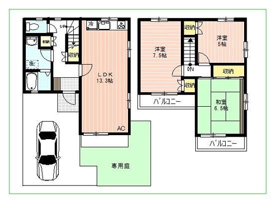 ブリージングタウン百草園 間取り