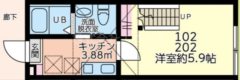 ショコラ　BASE 間取り