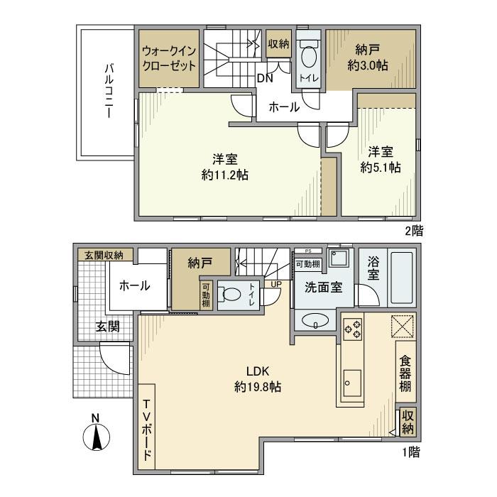 梶野町戸建 間取り