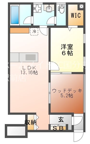 エコリビングステージ上北台　南棟 間取り