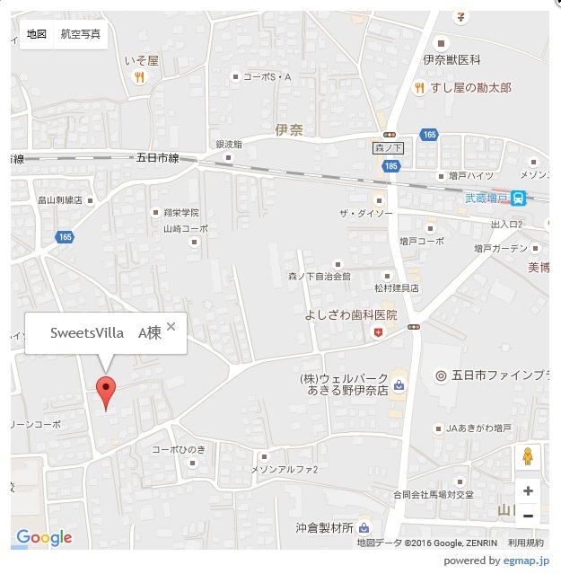 Sweets Villa A 地図（共通）
