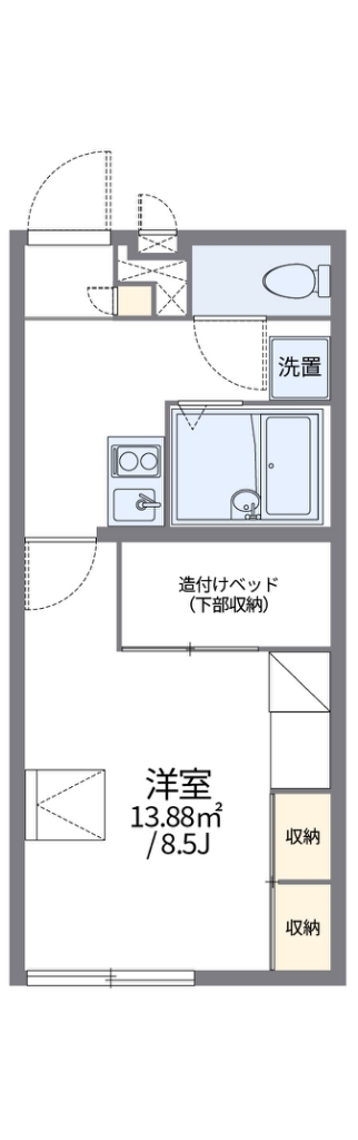 レオパレス愛風 間取り