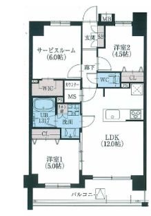 東京都八王子市南新町 間取り