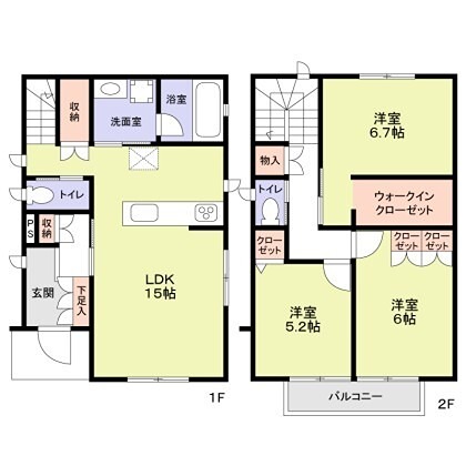 (仮称)立川市富士見町4丁目戸建 間取り