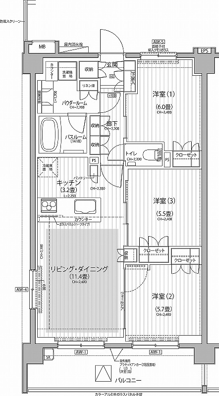 Ｎステージ東小金井 間取り