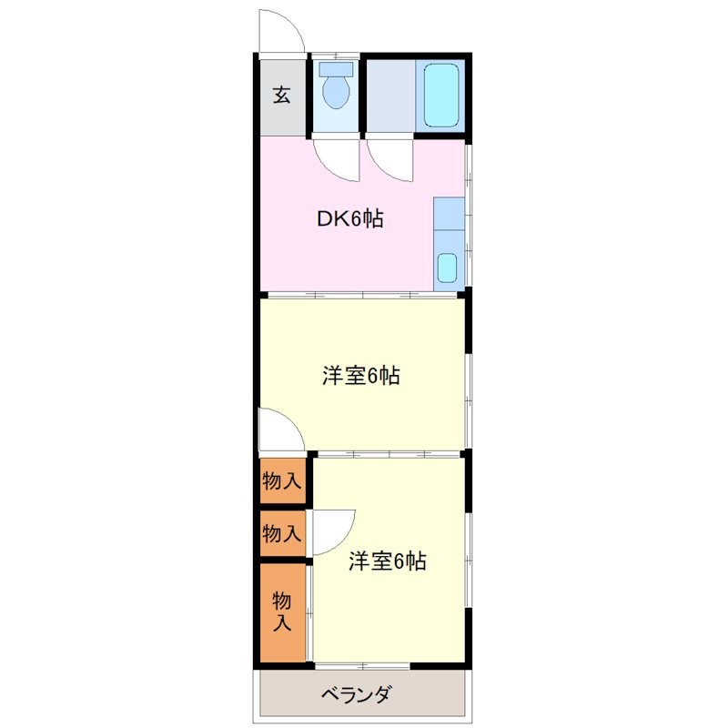 コーポ落合 間取り