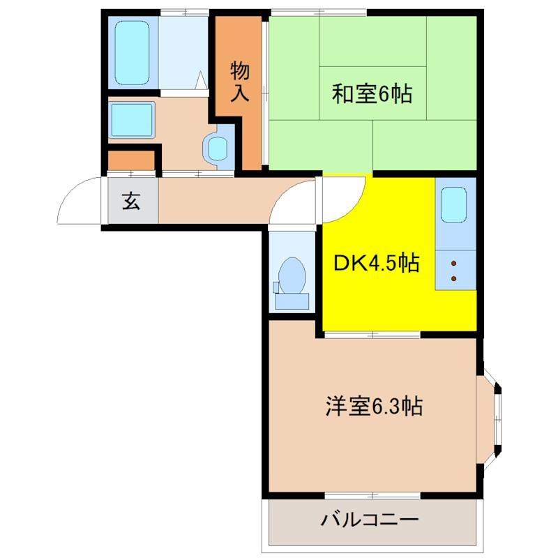 ウインディアいそぬま 間取り