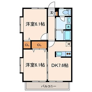 ベルハウス貫井B 間取り