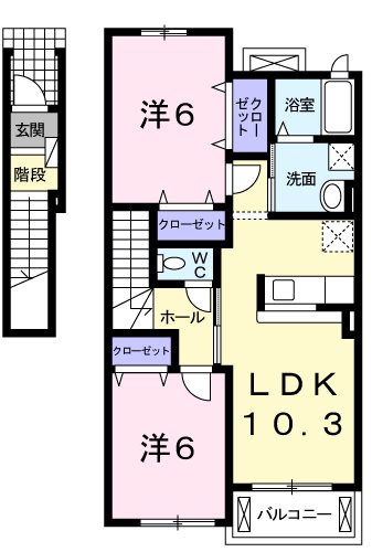 サウスセブン1 間取り